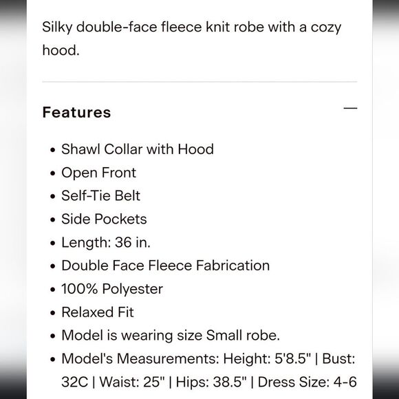 Ugg Miranda Fleece Robe- Moonbeam - Picture 4 of 6